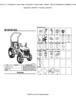 Kubota B1181DT-EC Tractor Parts Catalogue Manual (Publishing ID: BKIDA5130)