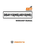 Kioti Daedong DS4510HS Tractor Service Repair Manual