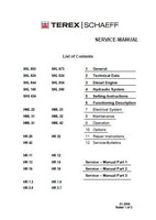 Terex Schaeff HML 22 HML22 Wheel Excavator Service Repair Manual