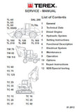 Terex TC 20 TC20 Compact Crawler Excavator Service Repair Manual