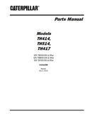 Caterpillar Cat TH414 TH514 TH417 Telehandler Parts Catalogue Manual (SN: TBW00100 and After)