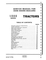 John Deere 1010 Row Crop Tractor Service Repair Manual (sm2033)