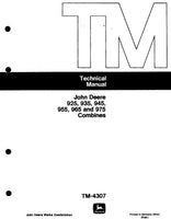 John Deere 955 Combines Service Repair Manual