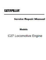 Caterpillar Cat C27 Locomotive Engine (Prefix WJC) Service Repair Manual (WJC00001 and up)