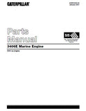 Caterpillar Cat 3406E Marine Engine Parts Catalogue Manual