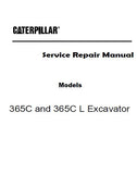 Caterpillar Cat 365C Excavator (Prefix MEM) Service Repair Manual (MEM00001 and up)