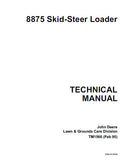 JOHN DEERE 8875 SKID STEER LOADER Service Repair Manual