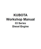 KUBOTA D1703-B(E) DIESEL ENGINE Service Repair Manual