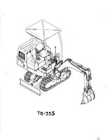 Takeuchi TB35S Compact Excavator Parts Catalogue Manual