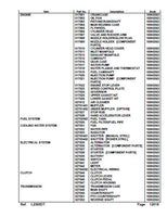 Kubota L2500DT Tractor Parts Catalogue Manual