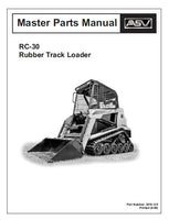 ASV Posi-Track RC 30 Track Loader Parts Catalogue Manual