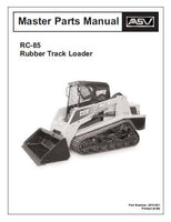 ASV Posi-Track RC-85 Track Loader Master Parts Catalogue Manual