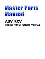 ASV Posi-Track RCV Track Loader Master Parts Catalogue Manual