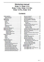 Husqvarna Rider 14 Pro Service Repair Manual