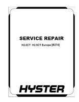 HYSTER B274 (H2.0CT Europe) Forklift Service Repair Manual