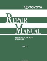 Toyota 8FBCU25 Forklift Service Repair Manual