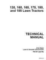 JOHN DEERE 160 LAWN GARDEN TRACTOR Service Repair Manual