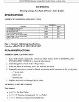 2000 Chevrolet Astro Service Repair Manual