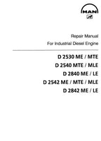 MAN INDUSTRIAL DIESEL ENGINE D 2840 ME/LE SERIES Service Repair Manual