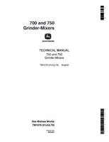 John Deere 750 Grinder-Mixers Service Repair Manual (tm1079)