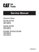 Caterpillar Cat EC30N Forklift Lift Trucks Service Repair Manual SN：A4EC3-40200 and up