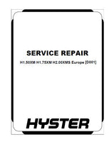 Hyster D001 (H2.00XMS Europe) Forklift Service Repair Manual