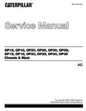 Caterpillar Cat GP18 FC Forklift Lift Trucks Service Repair Manual SN：4AP-10001 and up